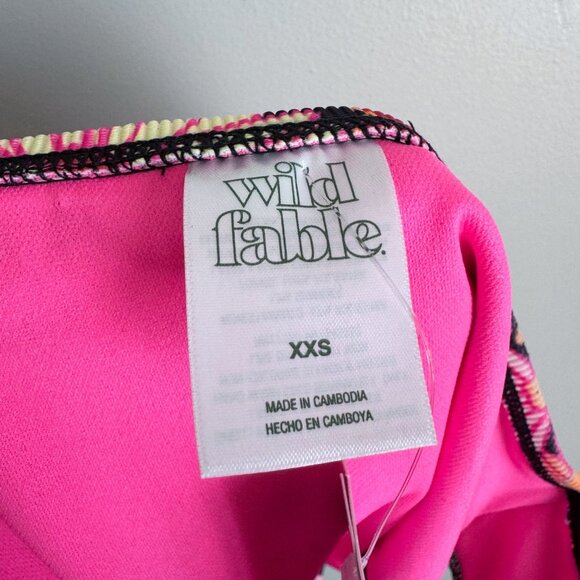 NEW Wild Fable Women's Ribbed Floral Bikini High Waist Bikini Bottom - Picture 6 of 13